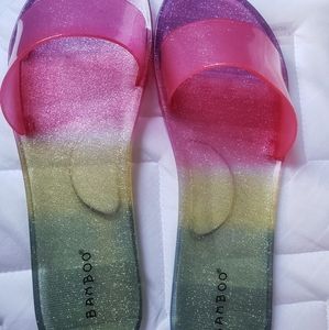 Slip on jelly sandals